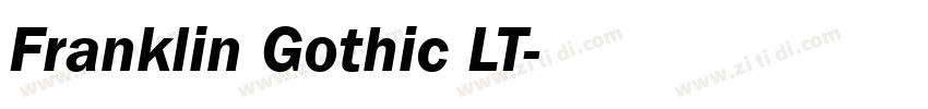 Franklin Gothic LT字体转换